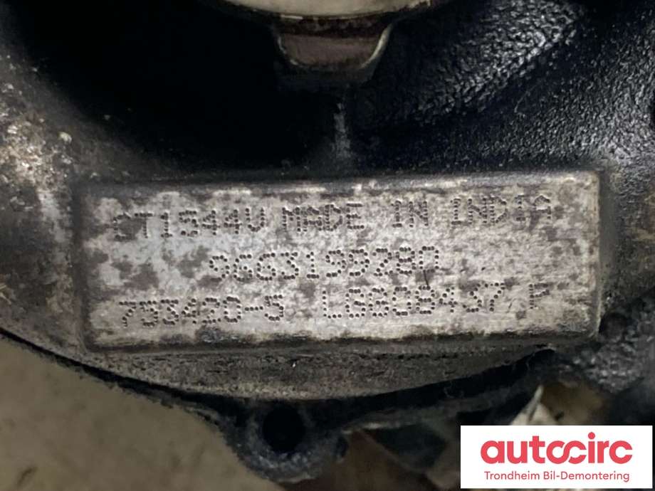 Turbo til Citroën C4, Picasso 2006-2013 (Type I)  (GARRETT|9663199280|0375J6|0375J8)
