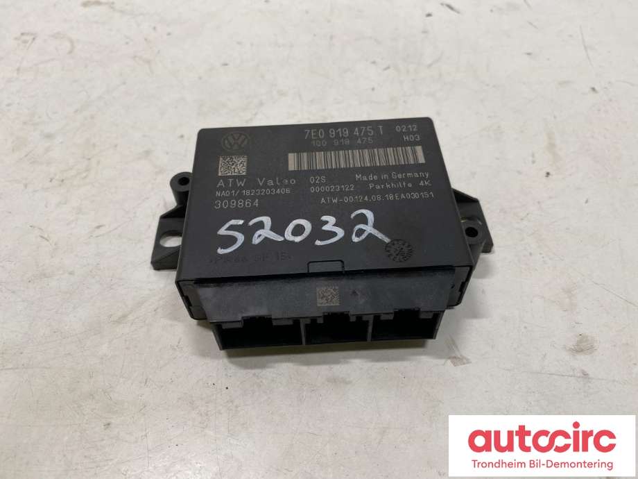 Styreenhet parkering til VW Transporter / Caravelle, 2015-2019 (T6) (T6) (VALEO|7E0919475T)