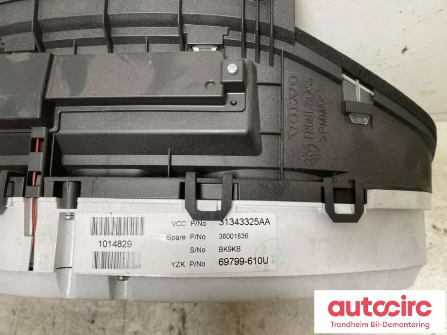 Instrumentpanel til Volvo XC70 2008-2013 (Type II, Fase 1)  (..|31343325|36002492|)