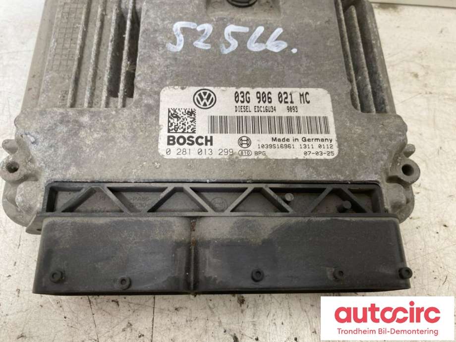 Styreenhet motor til Škoda Octavia 2005-2008 (Type II, Fase 1)  (BOSCH|03G906021MC|03G 906 021 MC|0281013299)