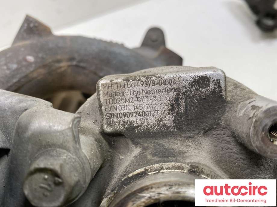 Turbo til Škoda Octavia 2009-2013 (Type II, Fase 2)  (..|03C145702C|03C145702L|03C 145 702 L 03C 145 702 C)