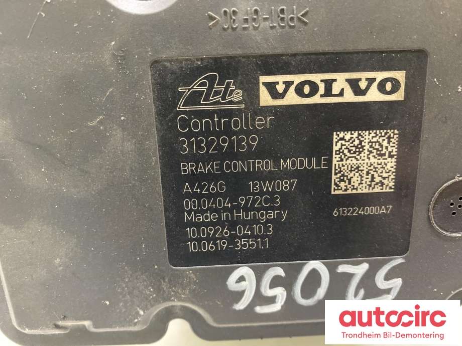 ABS sentral til Volvo V70 2007-2013 (Type III, Fase 1)  (ATE|31329139|31329140|10.0212-0532.4)