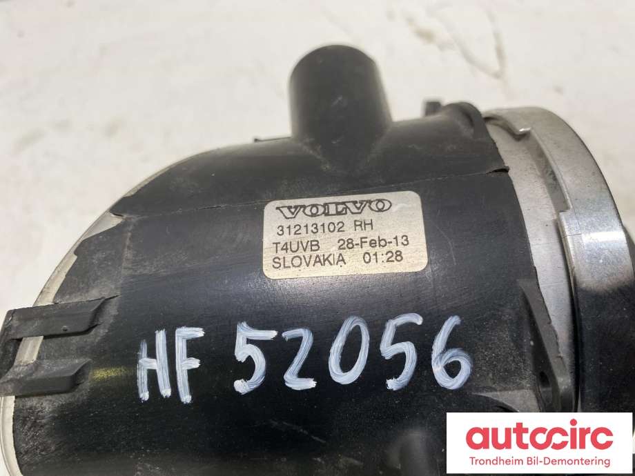 Tåkelykt høyre foran til Volvo V70 2007-2013 (Type III, Fase 1)  (LES INFO|31213102|)