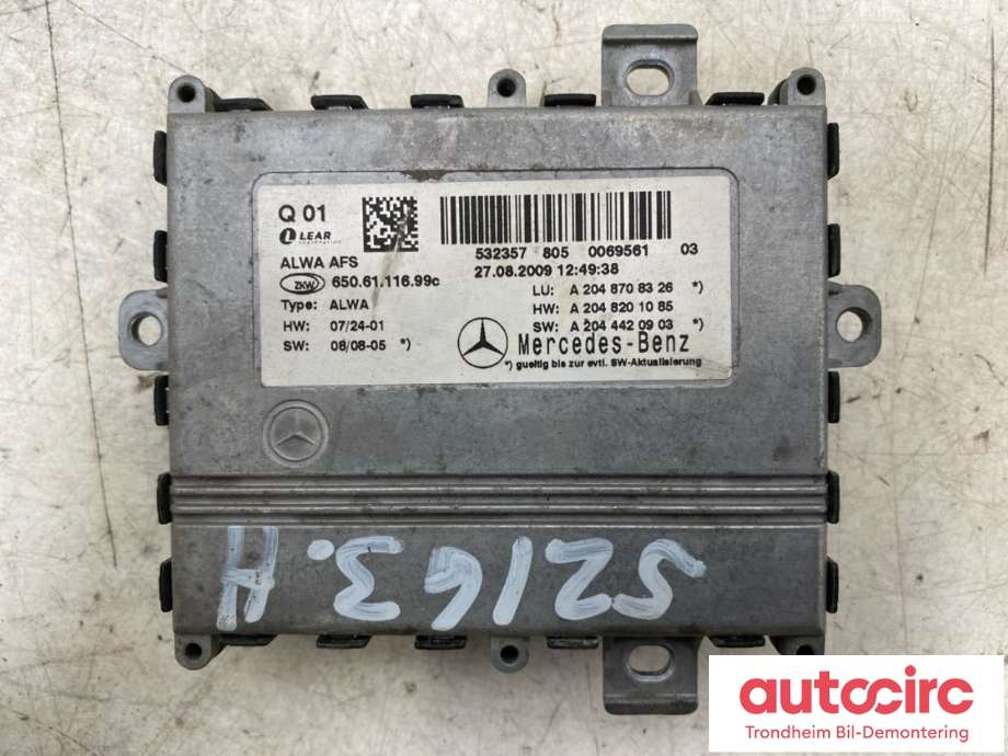 Styreenhet xenon/ballast til Mercedes GLK 2008-2015 (X204) (X204) (..|A2048708326|A 204 870 83 26|)