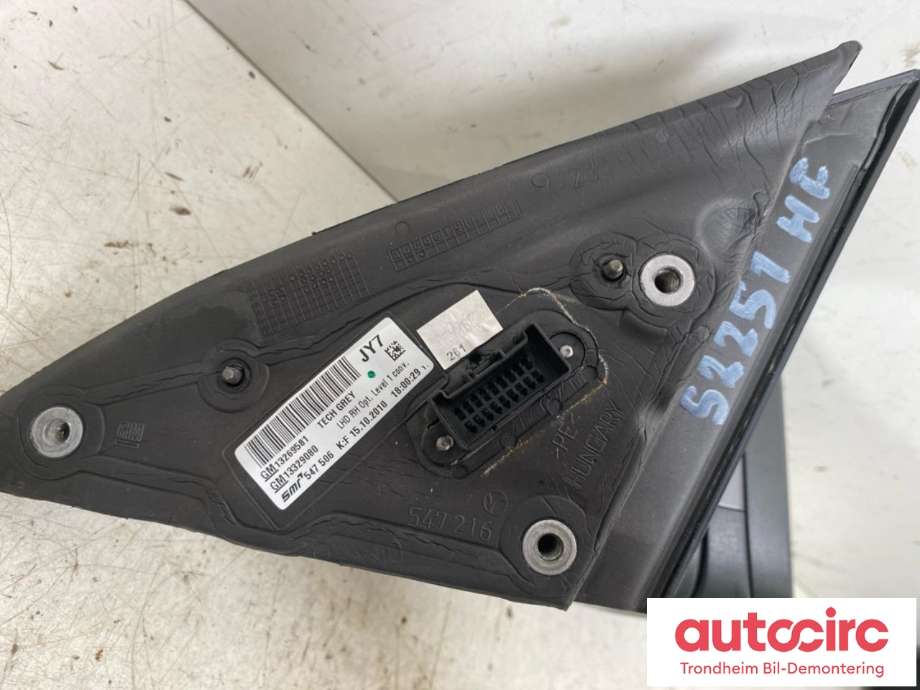 Speil høyre til Opel Insignia A 2009-2014  (...|13269581|13268766|13329081)