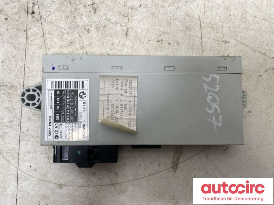 Styreenhet diverse til BMW 5-Serie 2003-2010 (E60/E61) (E60/E61) (SIEMENS VDO|6965050|61356965050|)