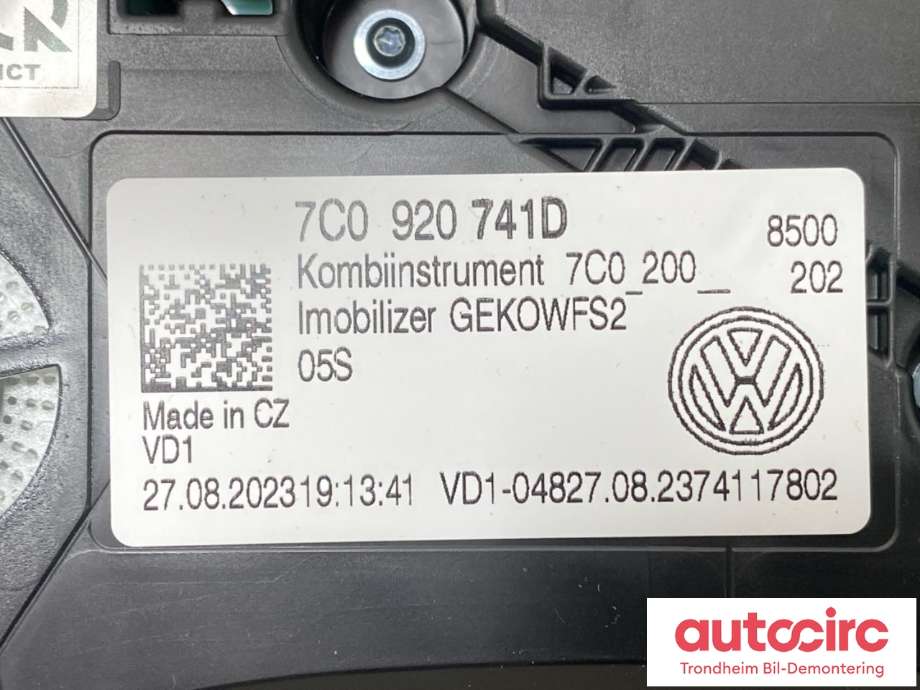 Instrumentpanel til VW Crafter 2016-->> (Type II) (CONATEL|7C0920741D|65.27202-6015|)