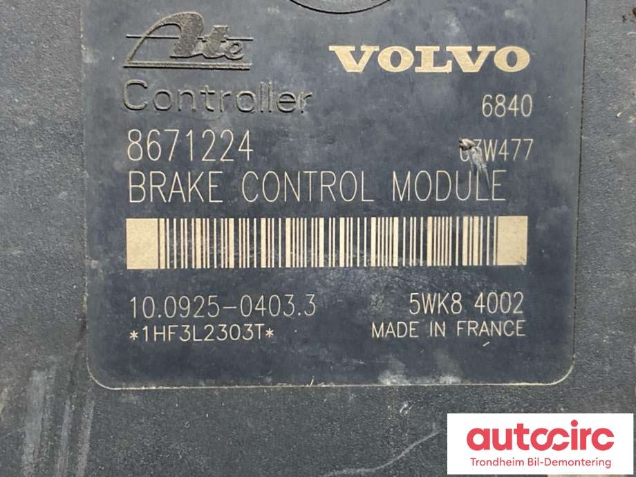 ABS sentral til Volvo XC90 2002-2006 (Type I, Fase 1)  (8671455|)