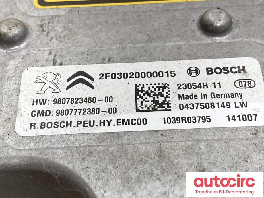 Inverter hybrid til Peugeot 508 2014-2018 (Type I, Fase 2) (..|1039R03795|)