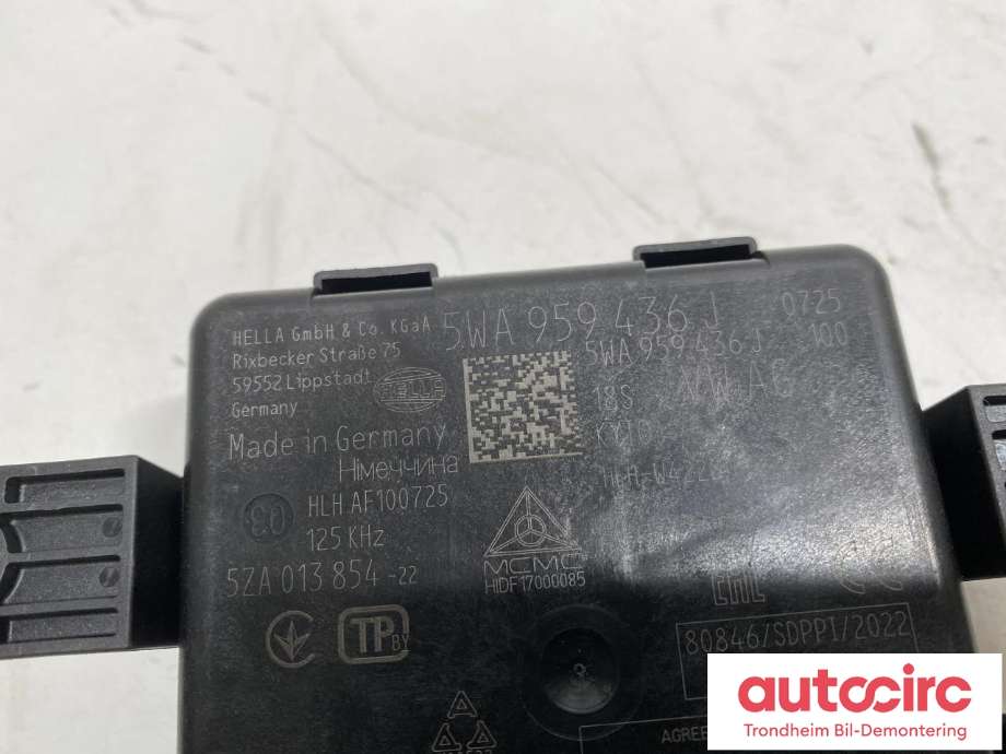Styreenhet nøkkelfri/keyless til VW ID.5 2022-->> (HELLA|5WA959436J|5WA 959 436 J|)