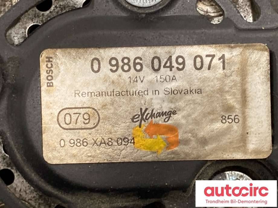 Dynamo diesel til Ford Kuga 2008-2012 (Type I)  (REMANUFACTURED|1704085|8M5T-10300-YB|)