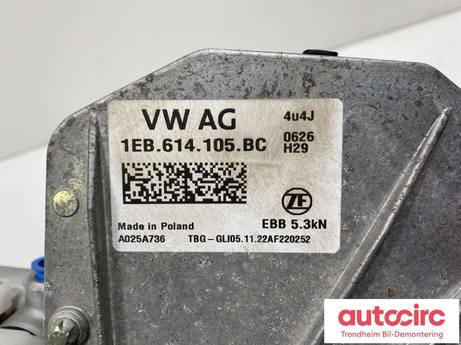 Bremsekraft-forsterker til VW ID.5 2022-->>  (ZF|1EB614105BC|1EB614106AM|1EB614106AT| 1EB 614 106 AM| 1EB 614 106 T| 1EB 614 105 BC)