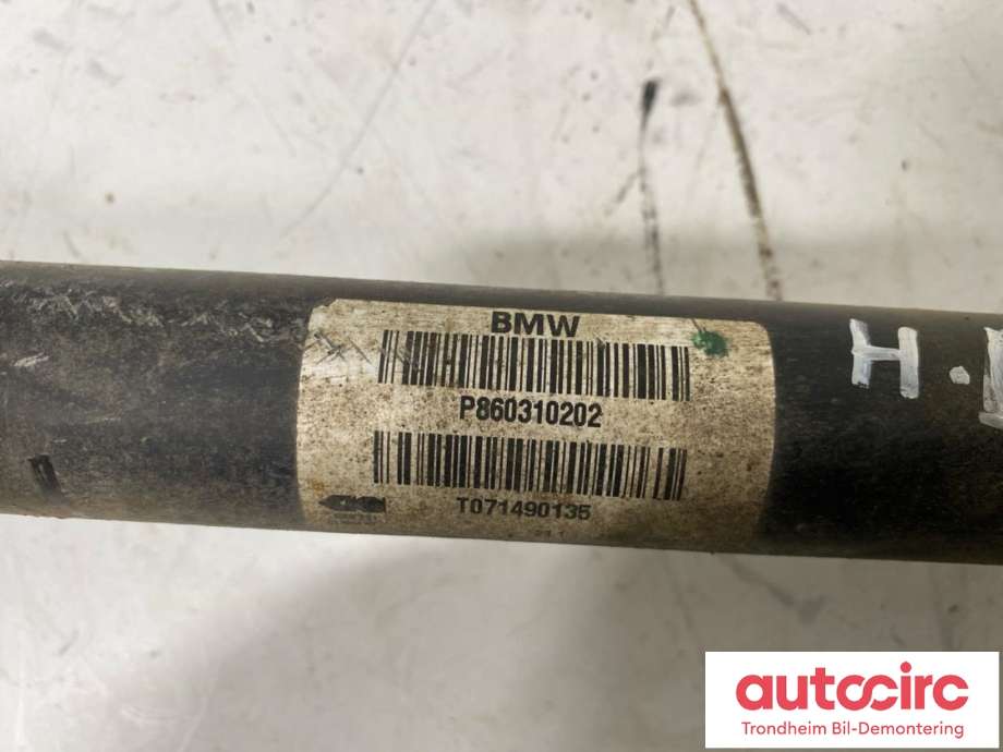 Drivaksel høyre bak, hybrid til BMW X5 2013-2018 (F15) (F15) (..|8603102|33208609838|33 20 8 609 838)