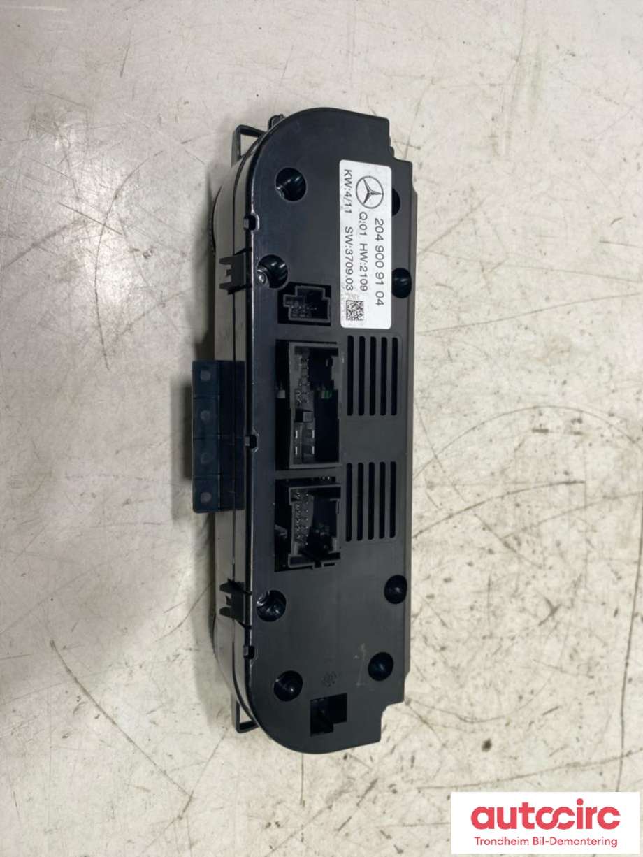 Varmeapparat betjening til Mercedes GLK 2008-2015 (X204) (X204) (A2048304190|A2049009104|)