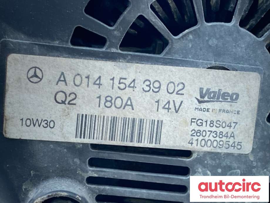 Dynamo diesel til Mercedes GLK 2008-2015 (X204) (X204) (A0141543902|)
