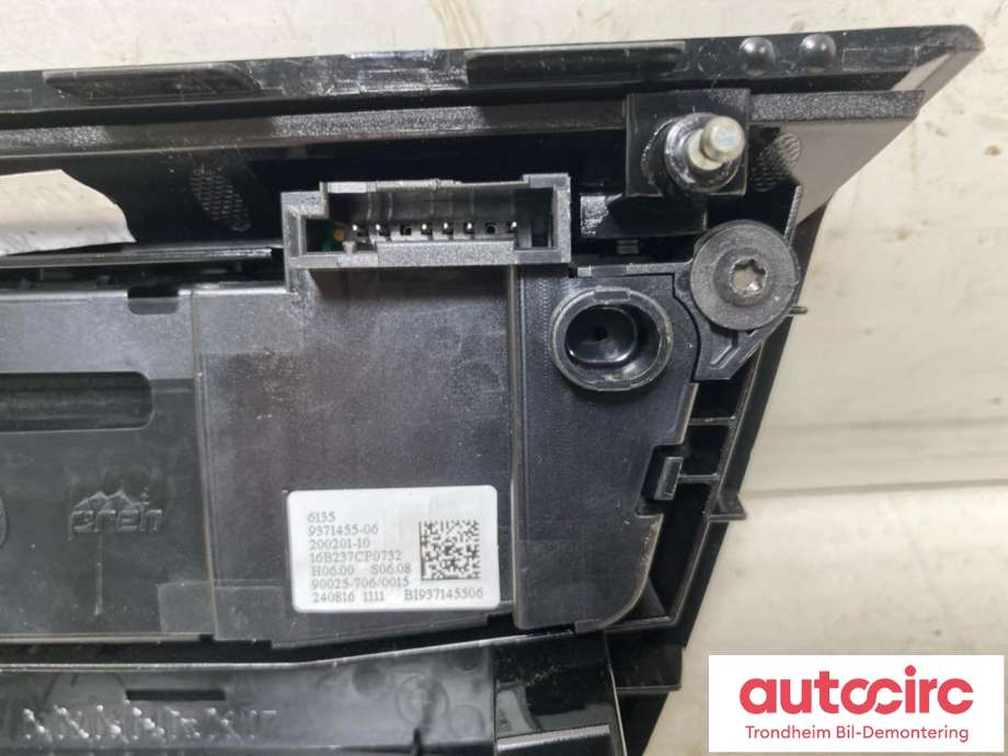 Bilstereo betjeningspanel til BMW 2-Serie, Active/Gran Tourer 2014-->> (F45/F46) (F45/F46) (...|61359371455|64 11 9 371 455|9371455)