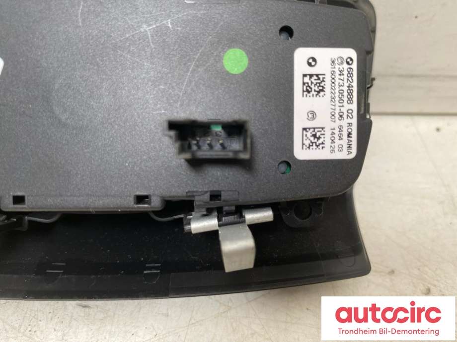 Bryter lys til BMW 2-Serie, Active/Gran Tourer 2014-->> (F45/F46) (F45/F46) (...|6824888|61315A254A1|5A254A1)
