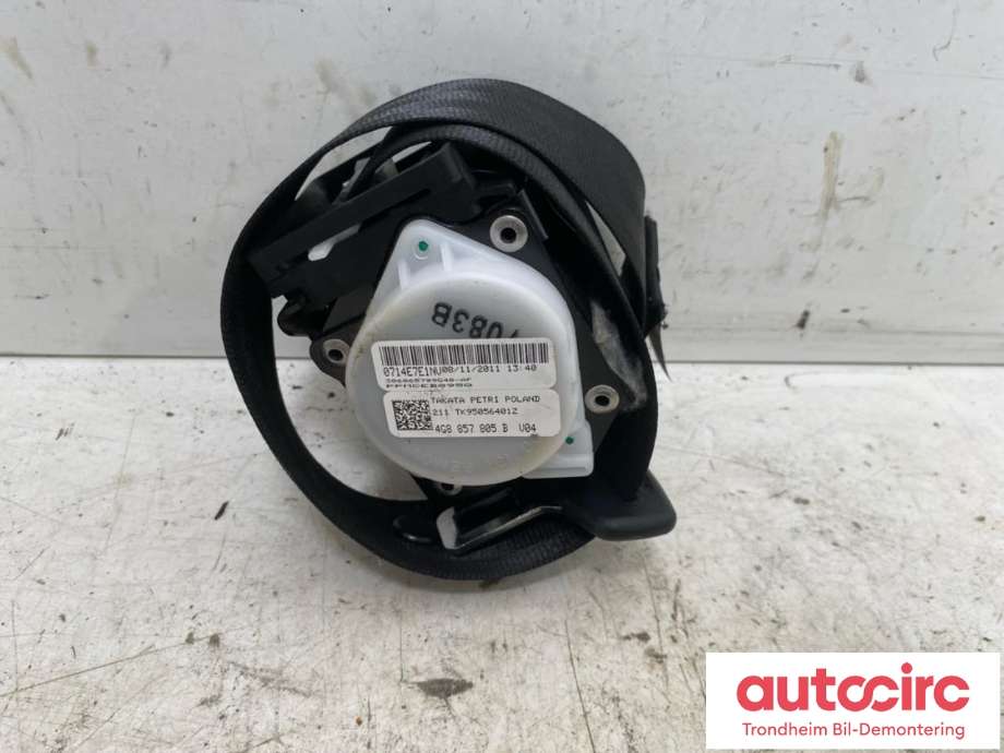 Sikkerhetsbelte bak høyre til Audi A6 2011-2014 (Type IV, Fase 1) (C7) (C7) (..|4G8857805|4G8857805D|)