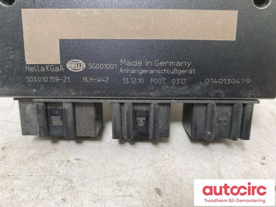 Styreenhet hengerfeste til Audi A6 2011-2014 (Type IV, Fase 1) (C7) (C7) (HELLA|5DS010159|4G8907383|4H0907383C| 5G001001)