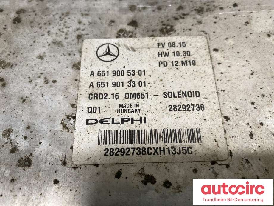 Styreenhet motor til Mercedes GLK 2008-2015 (X204) (X204) (DELPHI|A6519005301|A6519003902|A 651 900 39 02| A 651 900 53 01| 28292738)