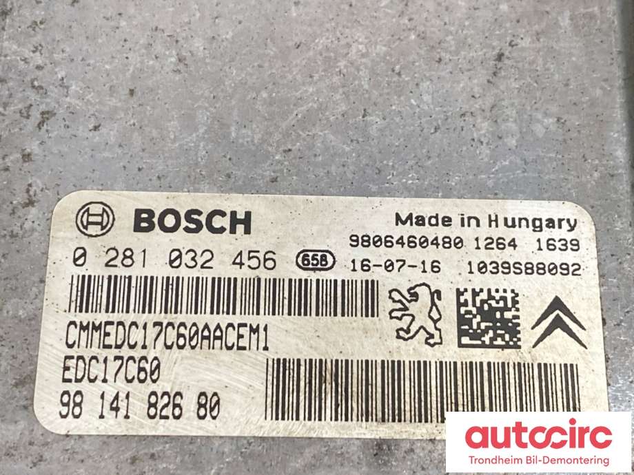 Styreenhet motor til Peugeot 308 2013-2021 (Type II)  (..|16 117 176 80|)