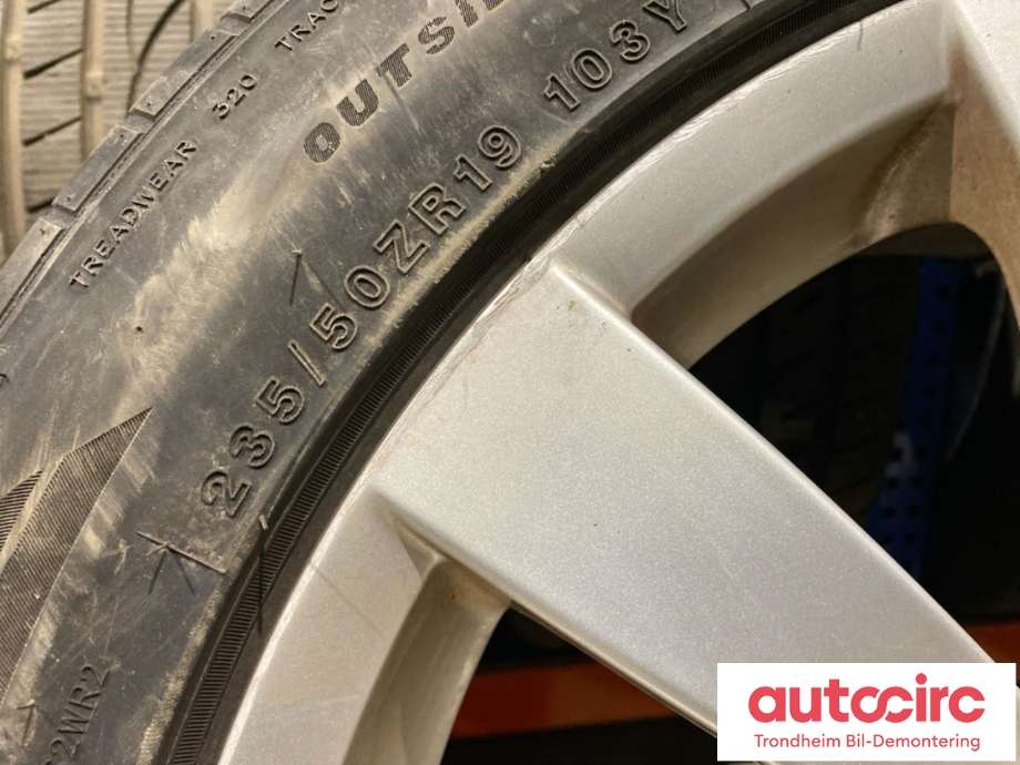 Felgsett aluminium til Mercedes GLK 2008-2015 (X204) (X204) (19 TOMMER|235/50ZR19|ET 47|A2044011502)