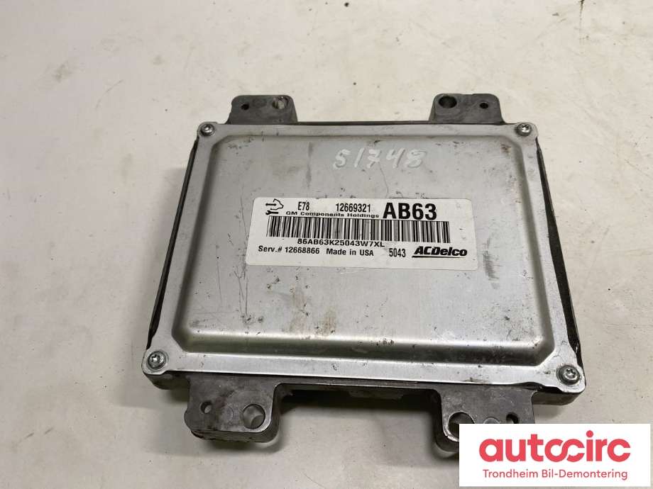 Styreenhet motor til Opel Mokka 2012-2016 (Type I, Fase 1)  (AC DELCO|12669321|12643636|12692200| 12668866)