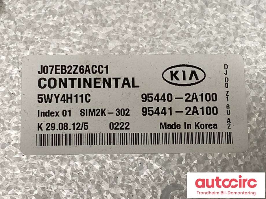 Styreenhet girkasse til Kia Cee