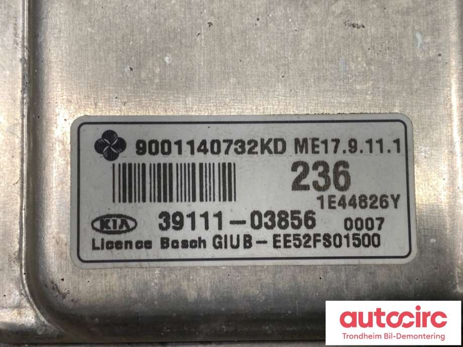 Styreenhet motor til Kia Rio 2011-2017 Type III  (3911103856|9001140732KD|)
