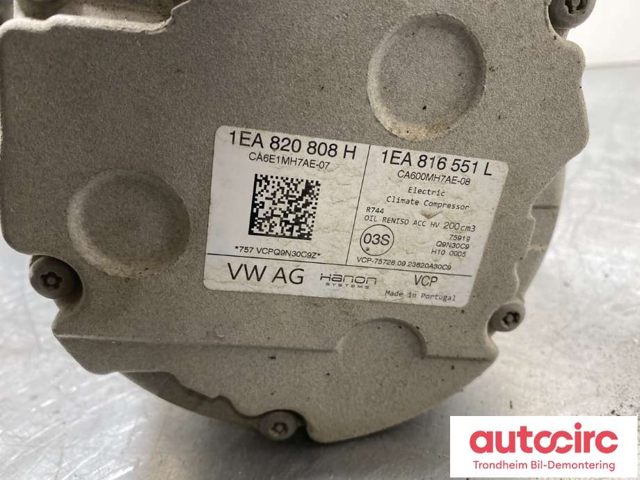 Aircondition kompressor elbil til VW ID.4 2020-->>  (1EA820808B|1EA820808H|)