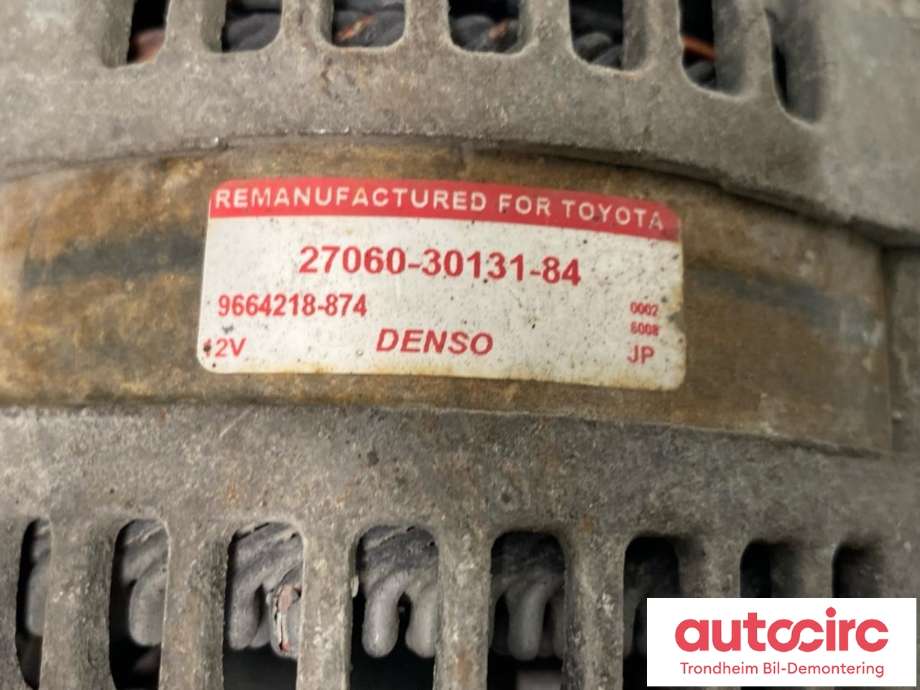 Dynamo diesel til Toyota Land Cruiser 150 2010-2013 (Fase 1)  (DENSO|2706030130|2706030131|)