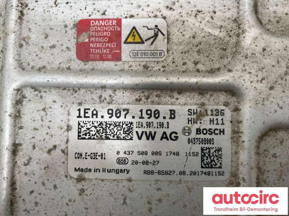DCDC converter elbil til VW ID.3 2020-->>  (BOSCH|1EA907190K|1EA907190B|043750800S)