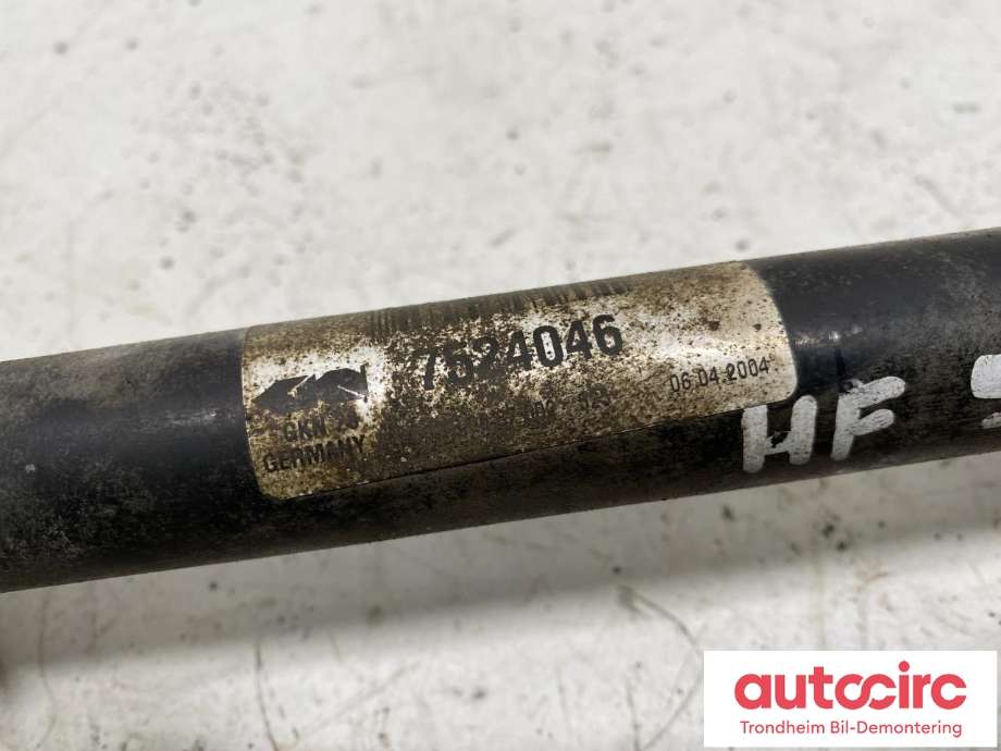 Drivaksel høyre foran, bensin/automat til BMW X3 2003-2006 (Fase 1) (E83) (E83) (LES INFO|7524046|31607529202|31 60 7 529 202)