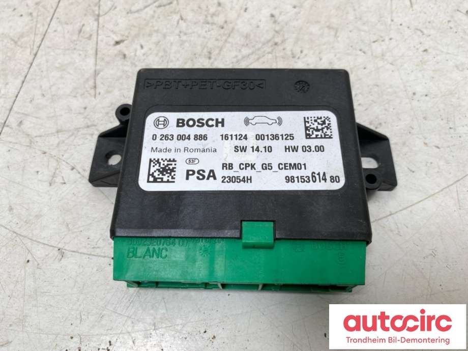 Styreenhet parkering til Peugeot Expert, 2016-->> (Type III)  (BOSCH|9815361480)