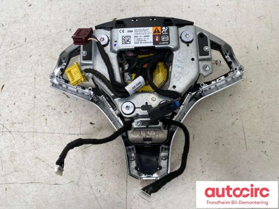 Airbag rattpute til Tesla Model S 2013-2016 (Fase 1)  (1036779-01-A|0589-P1-000552|A15FN001404)