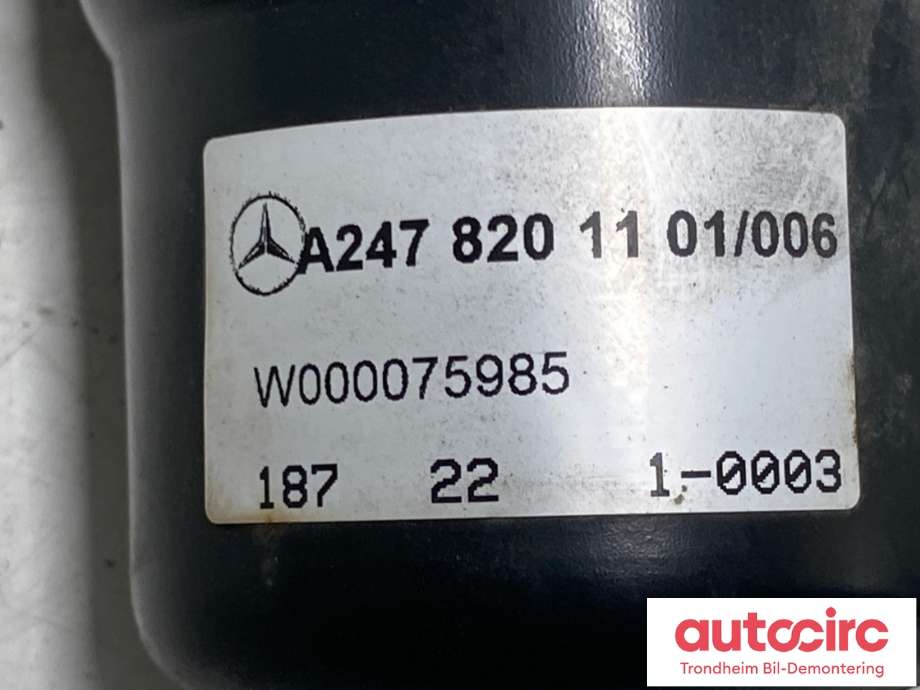 Viskermotor frontrute til Mercedes EQB 2022-->>  (A2478201101|)