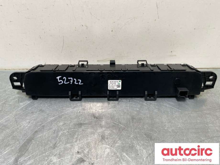 Varmeapparat betjening til Opel Combo E 2019-->>  (98340409ZD|)