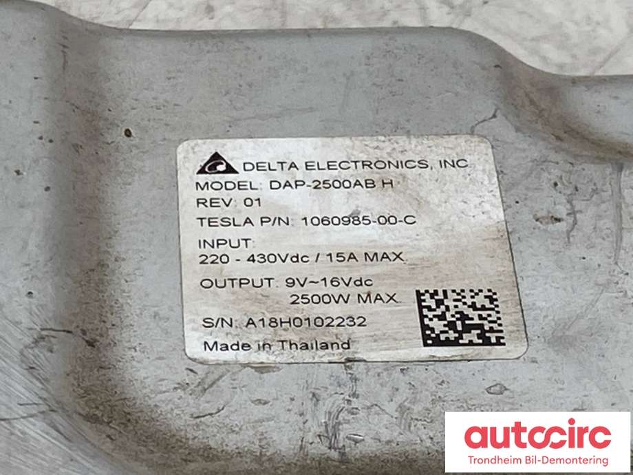 DCDC converter elbil til Tesla Model X 2016-->>  (1060985-00-C|1060985-00-E|)