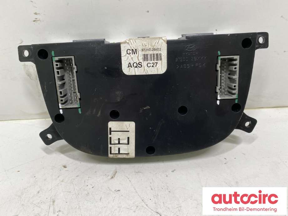 Varmeapparat betjening til Hyundai Santa Fe 2006-2009 (Type II, Fase 1) (..|97250-2B432|97250-2B432CA|972502B432CA| 972502B432)