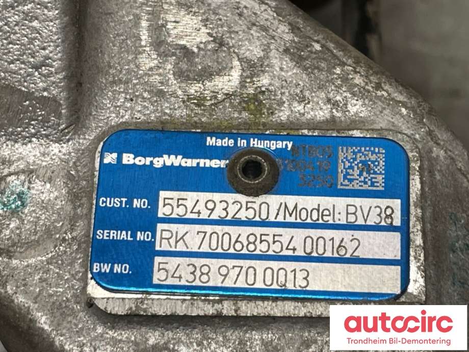 Turbo til Opel Astra K 2015-->>  (55493250|55510769|55486151| 55493250)