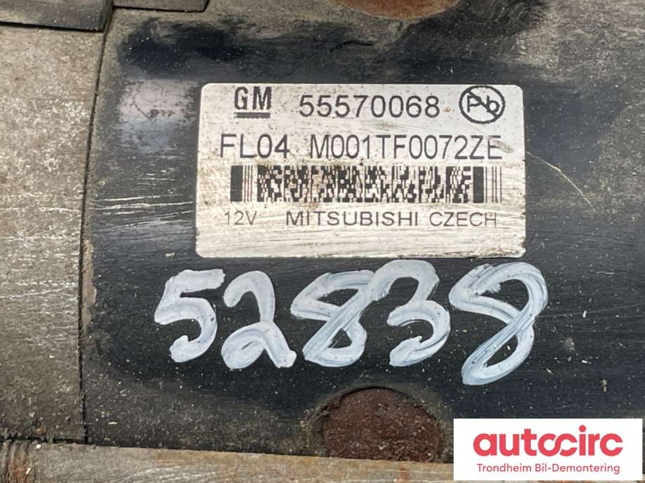 Starter diesel til Opel Astra K 2015-->> (55491473|55503481|)