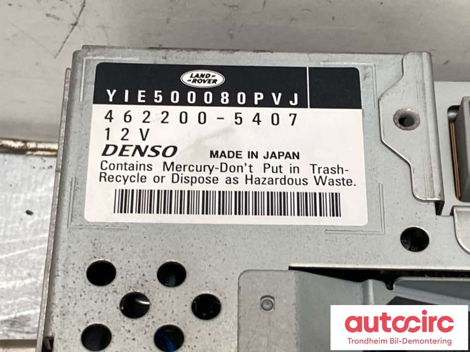 Bilstereo navigasjon skjerm til Land Rover Discovery 2005-2009 (Type III)  (LR009661|RM8H2210E889AC|LR018203| RM9H2210E889AA)