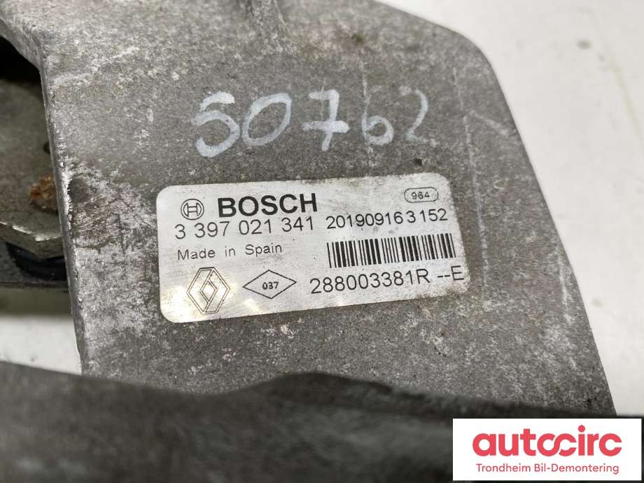 Viskeroverføring til Renault Zoe 2019-->> (Fase 2)  (BOSCH|288003381R|3397021341|)