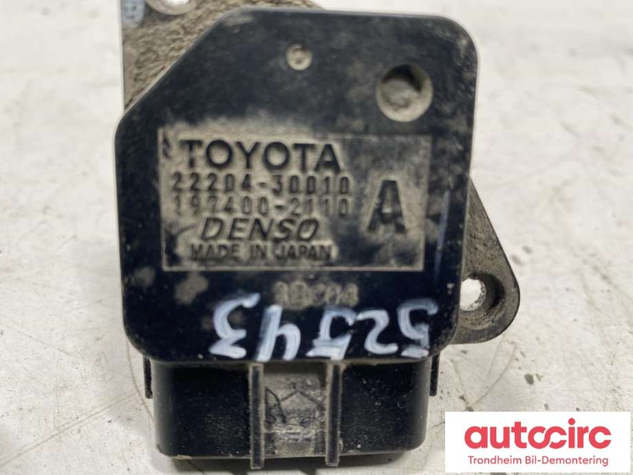 Luftmengde/luftmassemåler til Toyota Land Cruiser 90 1996-2002  (DENSO|22204-30010|2220430010|197400-2110)