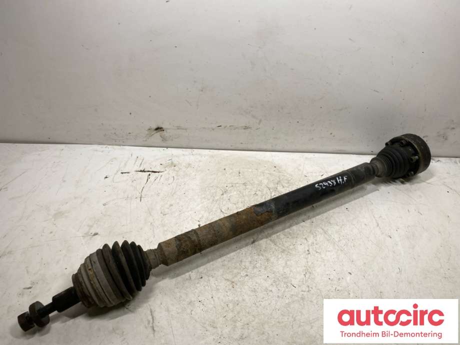 Drivaksel høyre foran, diesel/manuell til VW Caddy 2004-2010 (Type III, Fase 1)  (2K0407272E|3Q0407272AB|2K0407272EX)
