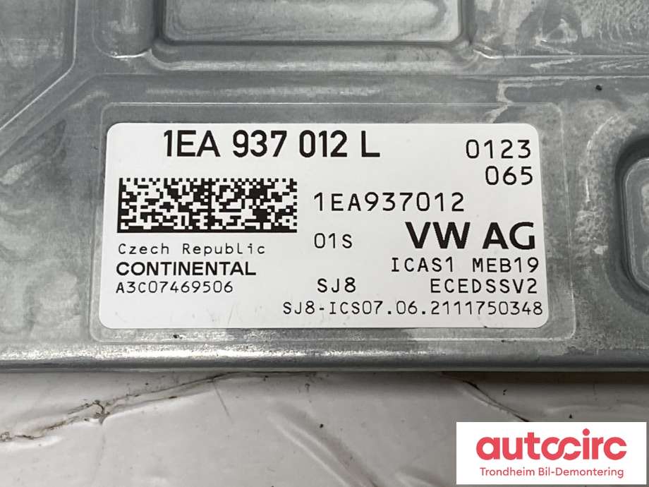 Styreenhet comfort (BCM) til VW ID.4 2020-->>  (1EA937012L|1EA937012AD|)