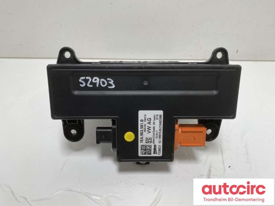 Varmeapparat PTC-heater til VW ID.4 2020-->>  (1EA963581D|1EA963581E|)