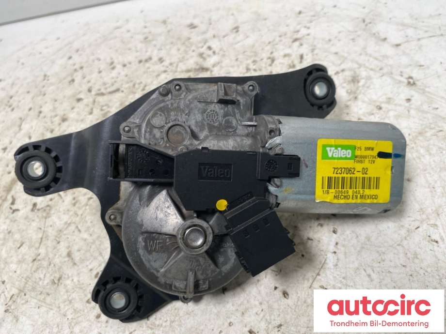 Viskermotor bakrute til BMW X3 2010-2017 (F25) (F25) (VALEO|7237062|67637237062|)