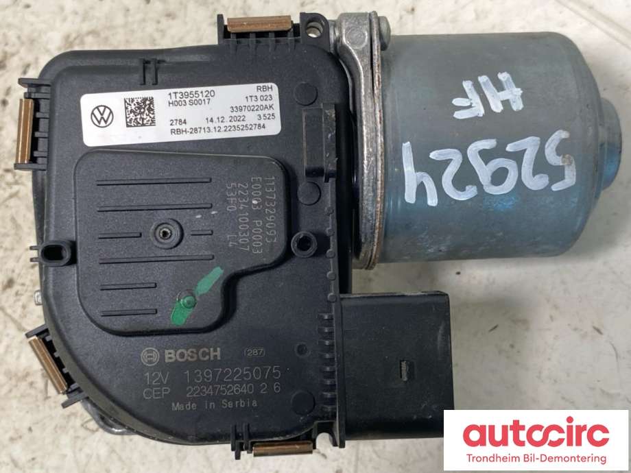 Viskermotor foran høyre til VW ID.BUZZ 2022-->>  (..|1T3955120|1T3955024A|)