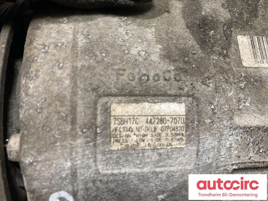 Aircondition kompressor til Ford Mondeo 2011-2014 (Type IV, Fase 2) (2069520|F1F1-19D629-HC|7SBH17C| 447280-7070)